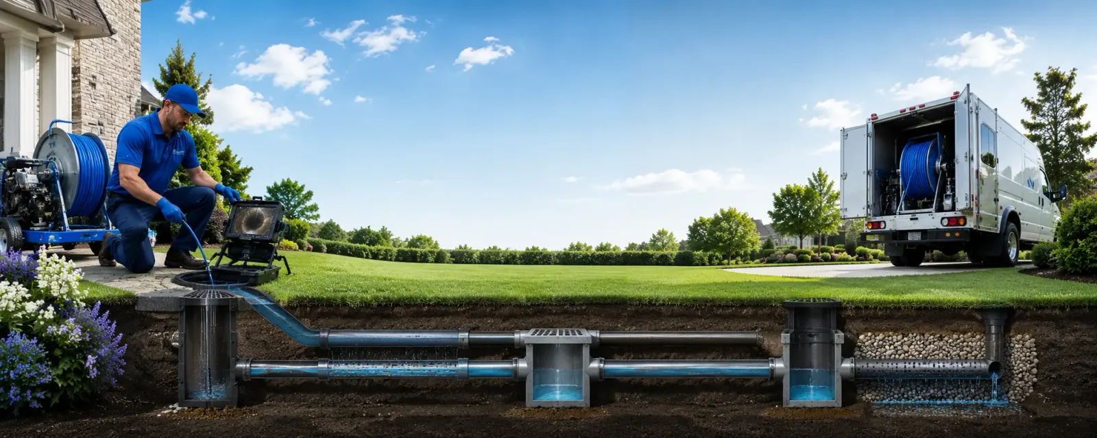Outdoor drain cleaning information for Thomson, IL